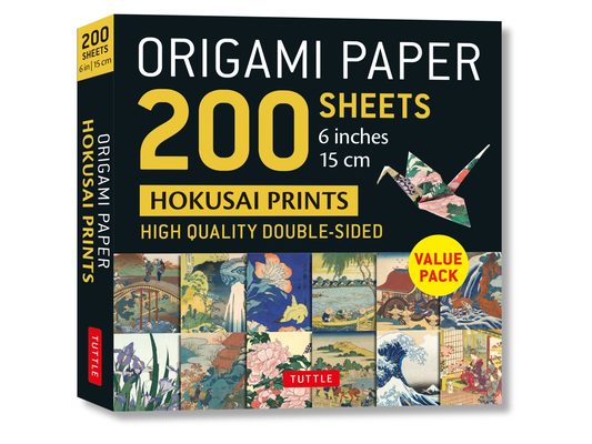 Origami Paper 200 Sheets Hokusai Prints 6 (15 CM): Tuttle Origami Paper: Double-Sided Origami Sheets Printed with 12 Different Designs (Instructions f
