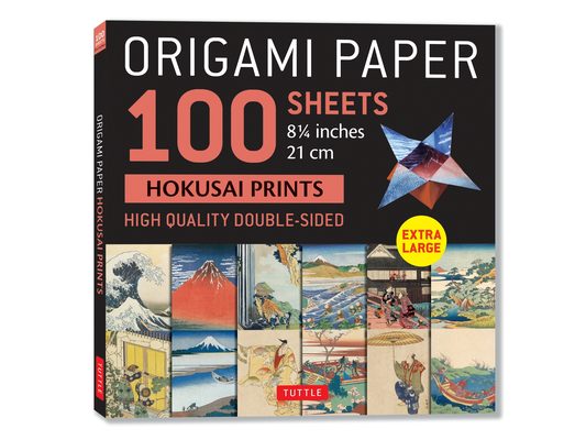 Origami Paper 100 Sheets Hokusai Prints 8 1/4 (21 CM): Extra Large Double-Sided Origami Sheets Printed with 12 Different Prints (Instructions for 5 Pr