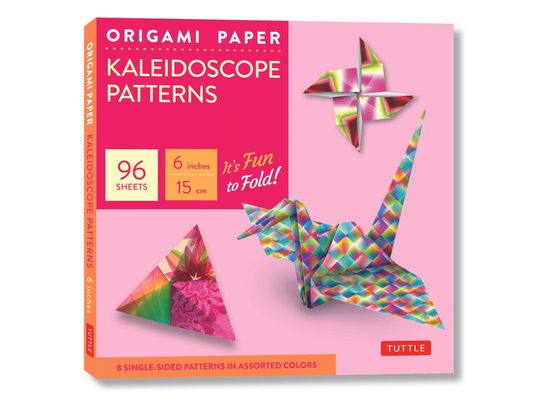Origami Paper - Kaleidoscope Patterns - 6 - 96 Sheets: Tuttle Origami Paper: Origami Sheets Printed with 8 Different Patterns: Instructions for 6 Proj
