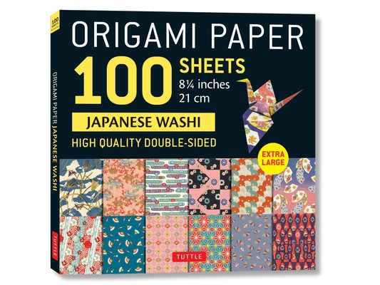 Origami Paper 100 Sheets Japanese Washi 8 1/4 (21 CM): Extra Large Double-Sided Origami Sheets Printed with 12 Different Designs (Instructions for 5 P