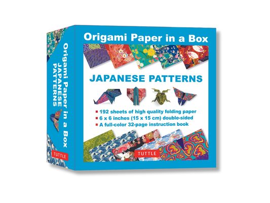 Origami Paper in a Box - Japanese Patterns: 192 Sheets of Tuttle Origami Paper: 6x6 Inch Origami Paper Printed with 10 Different Patterns: 32-Page Ins