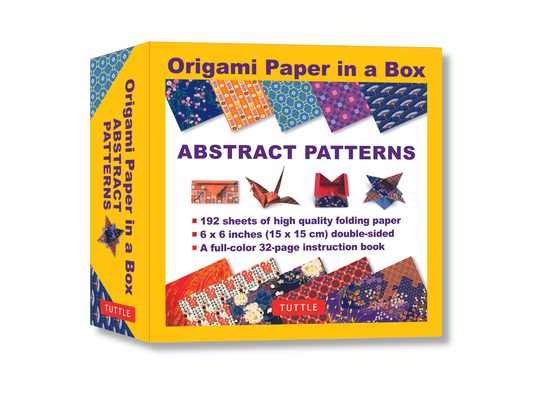 Origami Paper in a Box - Abstract Patterns: 192 Sheets of Tuttle Origami Paper: 6x6 Inch Origami Paper Printed with 10 Different Patterns: 32-Page Ins