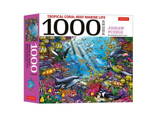Tropical Coral Reef Marine Life - 1000 Piece Jigsaw Puzzle: Finished Size 29 in X 20 Inch (74 X 51 CM)