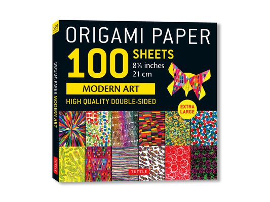 Origami Paper 100 Sheets Modern Art 8 1/4: Extra Large Double-Sided Origami Sheets Printed with 12 Different Patterns (Instructions for 5 Projects Inc