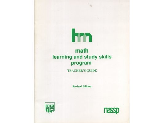 Math: Teacher's Guide: hm Learning & Study Skills Program