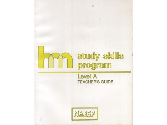 Level A: Teacher's Guide: hm Learning & Study Skills Program
