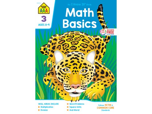 School Zone Math Basics Grade 3 Workbook