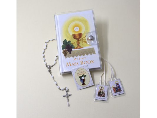 First Mass Book Vinyl Set: An Easy Way of Participating at Mass for Boys and Girls