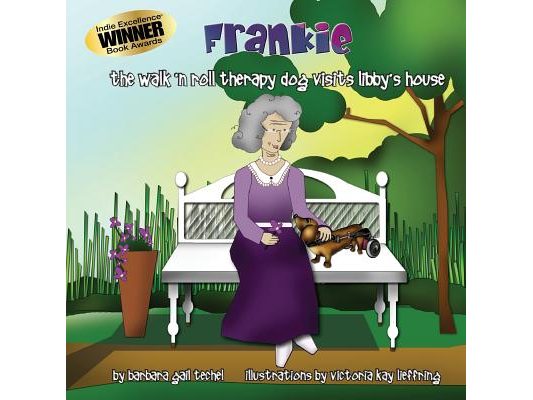 Frankie, the Walk 'N Roll Therapy Dog Visits Libby's House