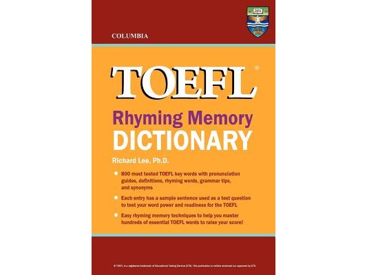 Columbia TOEFL Rhyming Memory Dictionary