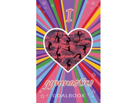 I Love Gymnastics Goalbook Journal (purple/stripes cover #4): WAG junior