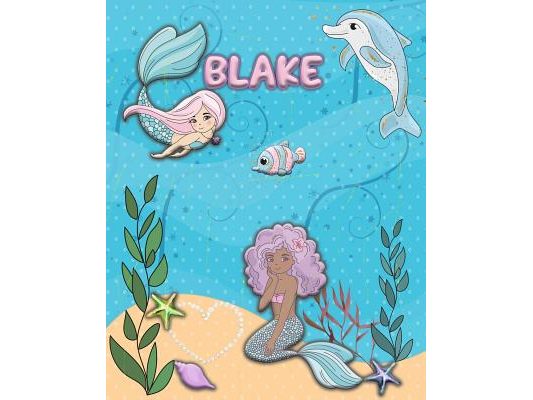 Handwriting Practice 120 Page Mermaid Pals Book Blake: Primary Grades Handwriting Book K-2