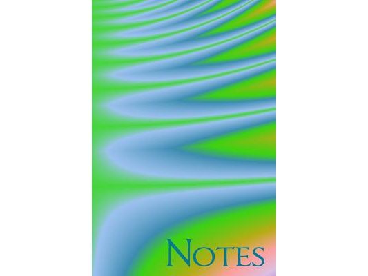Notes: Green and Blue Tie Dye Look Fractal Art