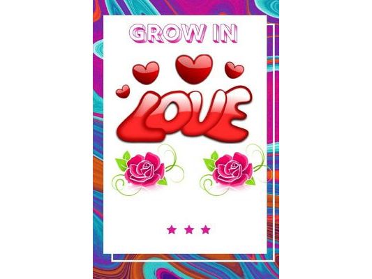 Grow In Love Workbook: Ultimate Gift for Grow In Love Love Anniversary Workbook and Notebook Happy Grow In Love Workbook Happy For Couple Gif