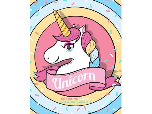 Unicorn coloring book for kids age 2-5