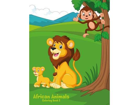 African Animals Coloring Book 2