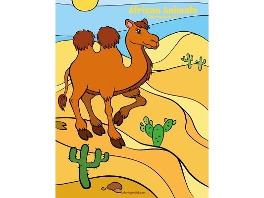 African Animals Coloring Book 1 & 2