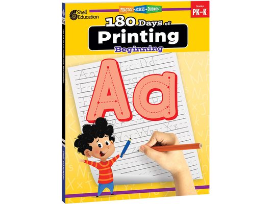 180 Days(tm) Printing: Beginning: Practice, Assess, Diagnose