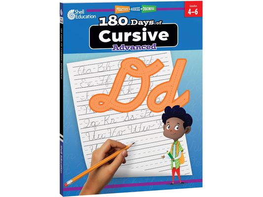 180 Days(tm) Cursive: Advanced: Practice, Assess, Diagnose