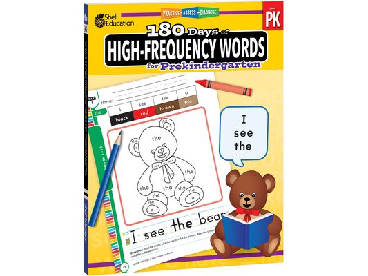 180 Days(tm) High-Frequency Words for Prekindergarten: Practice, Assess, Diagnose