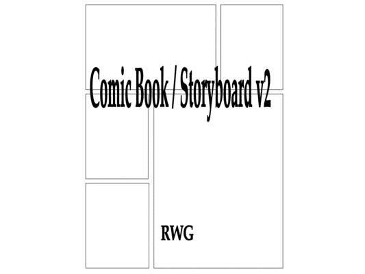 Comic Book / Storyboard v2: 200 Pages 8.5" X 11"
