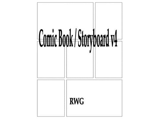 Comic Book / Storyboard v4: 200 Pages 8.5" X 11"