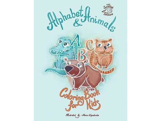 Alphabet & Animals coloring book for kids