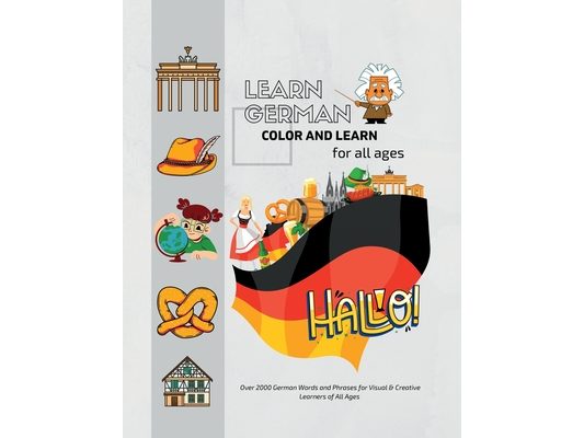 German Picture Dictionary Coloring Book