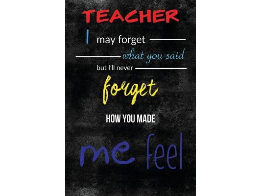 Gift for Teacher Leaving: Will Never Forget - Appreciation Gift