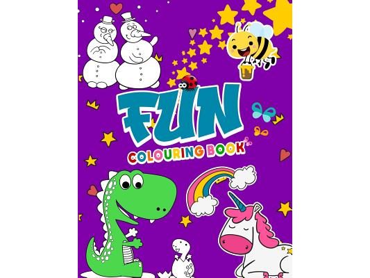 Fun Colouring Book: THE Fun Coloring Book: Fun and Cute Colouring book for Boys, Girls, Kids, Fun & creative colouring (for kids age 4-8)