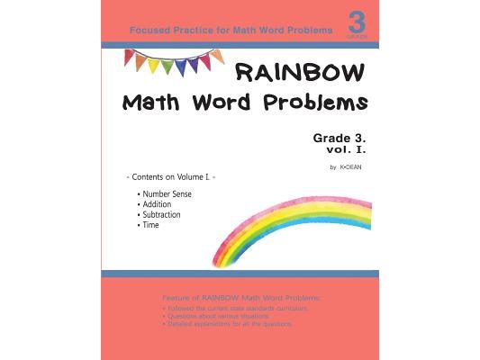 Rainbow Math Word Problems Grade 3 vol. I