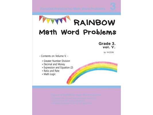 Rainbow Math Word Problems Grade 3. vol V.