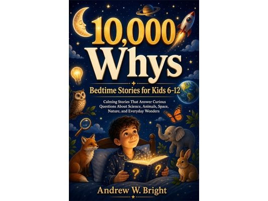10,000 Whys Bedtime Stories for Kids 6-12: Calming Stories That Answer Curious Questions About Science, Animals, Space, Nature, and Everyday Wonders