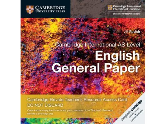 Cambridge International as Level English General Paper Digital Teacher's Resource Access Card