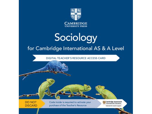 Cambridge International as & a Level Sociology Digital Teacher's Resource Access Card