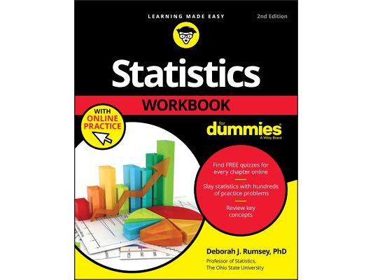Statistics Workbook for Dummies with Online Practice