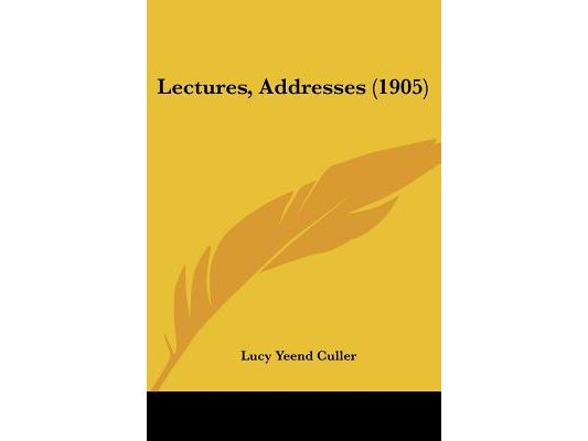 Lectures, Addresses (1905)