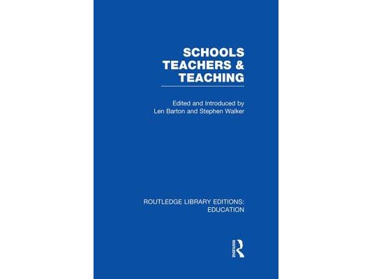 Schools, Teachers and Teaching (RLE Edu N)