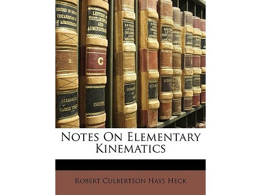Notes on Elementary Kinematics