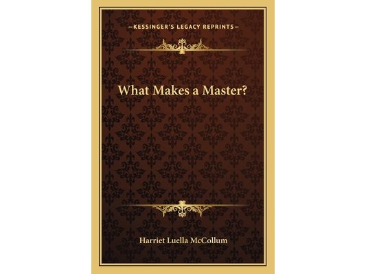 What Makes a Master?