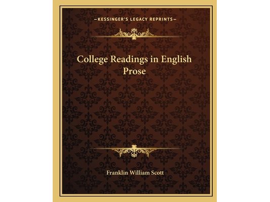 College Readings in English Prose