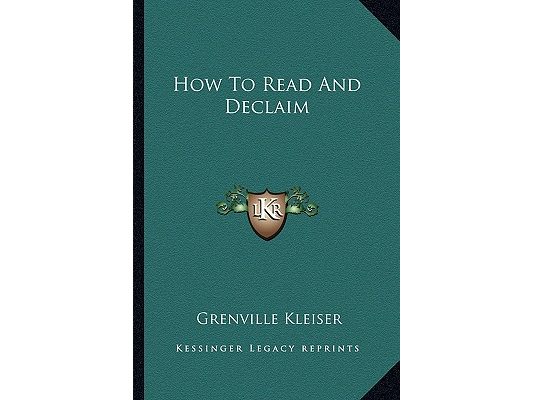 How To Read And Declaim