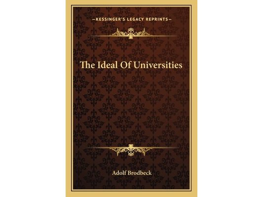 The Ideal Of Universities
