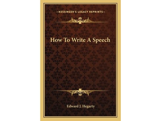 How To Write A Speech