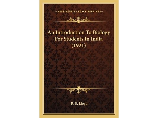 An Introduction To Biology For Students In India (1921)