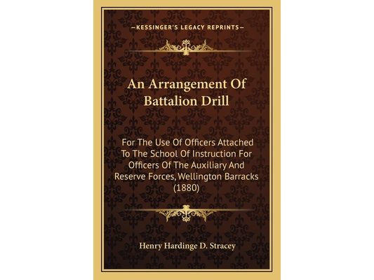 An Arrangement Of Battalion Drill: For The Use Of Officers Attached To The School Of Instruction For Officers Of The Auxiliary And Reserve Forces, Wel