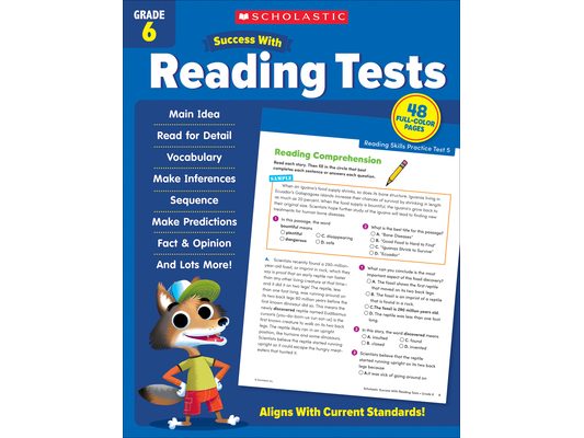 Scholastic Success with Reading Tests Grade 6 Workbook