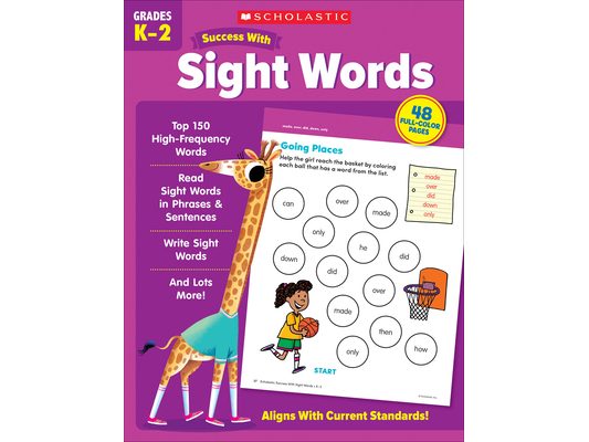 Scholastic Success with Sight Words Workbook
