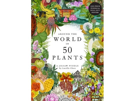 Around the World in 50 Plants 1000 Piece Puzzle: A 1000-Piece Jigsaw Puzzle