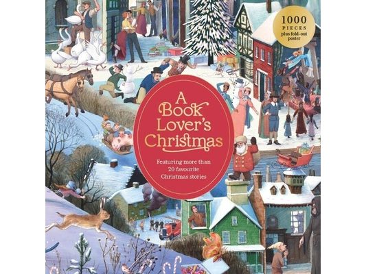A Book Lover's Christmas 1000 Piece Puzzle: A 1000-Piece Jigsaw Puzzle
